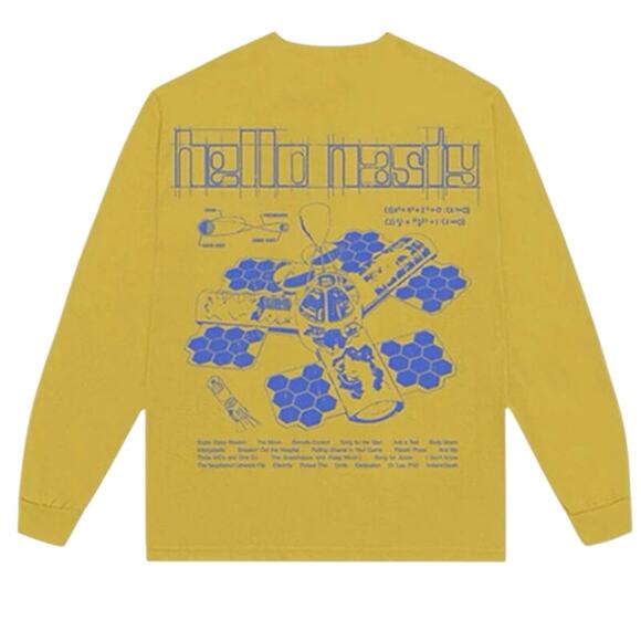 BEASTIE BOYS Hello Nasty Sketch Yellow Longsleeve Tee Size L or 2XL New w/o Tag - Picture 3 of 7